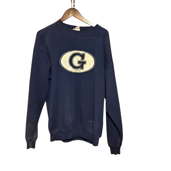 Vintage Other - Vintage Georgetown Hoyas Sweatshirt XL Blue Pullover Crew Neck Men's